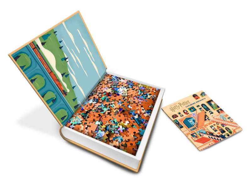 EXPLORING HOGWARTS PUZZLE AND BOOK SET