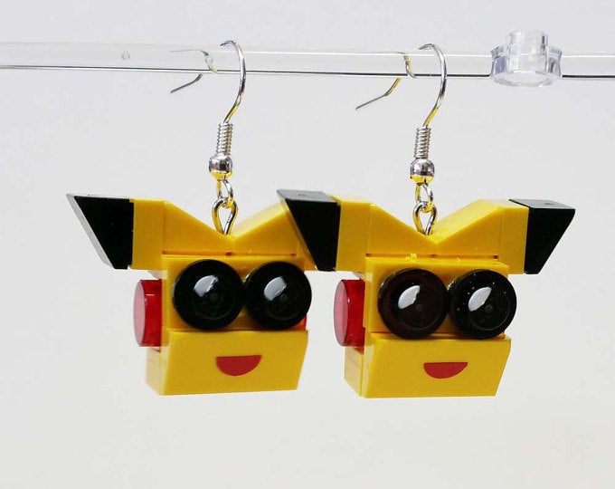 Brick Pikachu Earrings