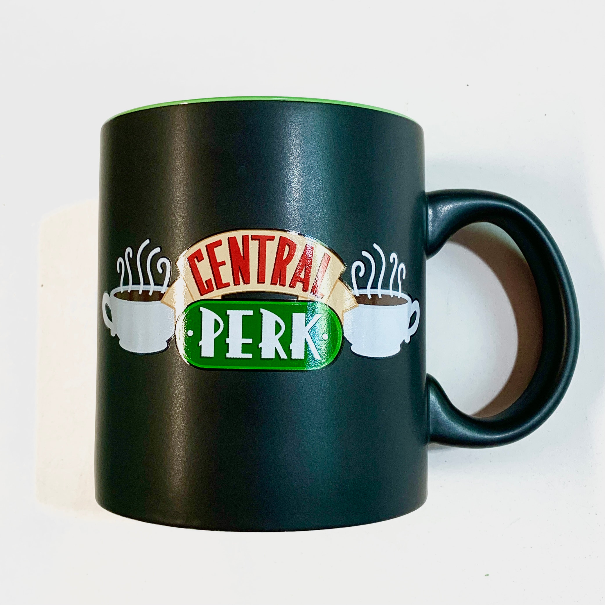 Central Perk Logo Black Matte Mug