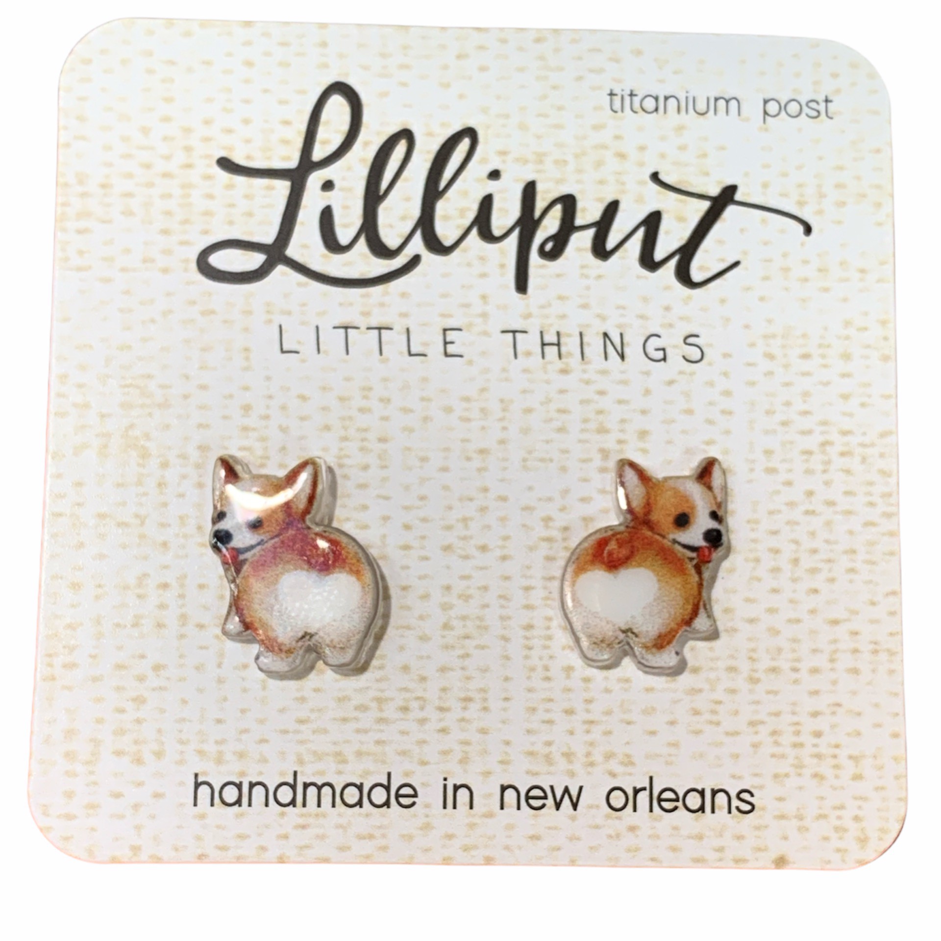 Corgi Butt Earrings