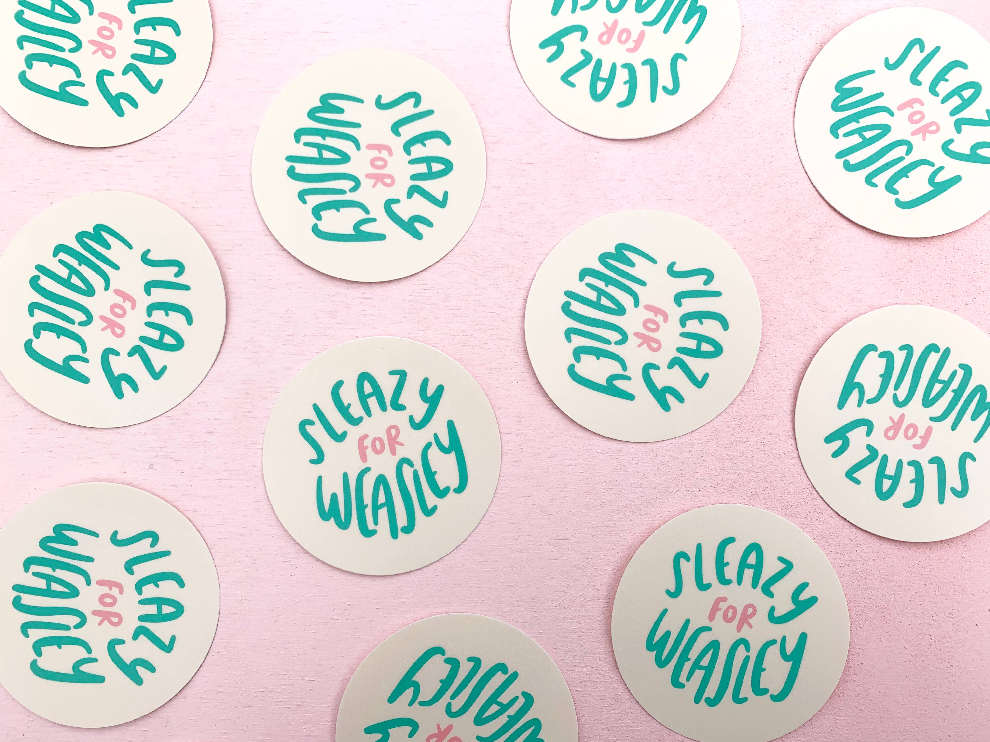 Sleazy for Weasley sticker