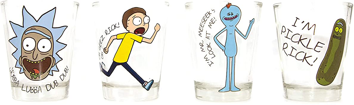 Rick and Morty Shot Glass Set