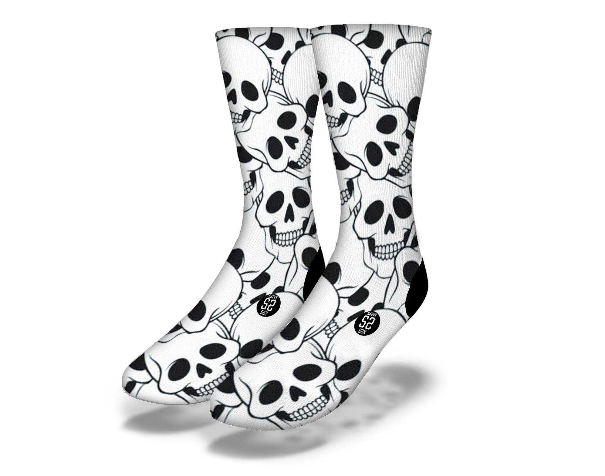 Halloween Skulls Socks Mens
