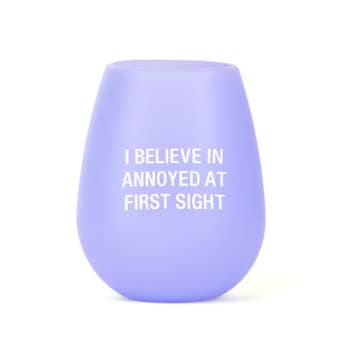 Annoyed at First Sight Silicone Wine Glass