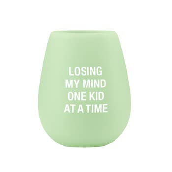 Losing My Mind Silicone Wine Glass
