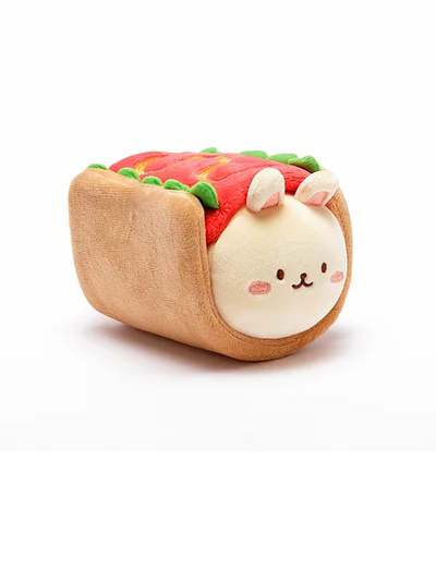 Bunniroll with Hot Dog Plush Blanket
