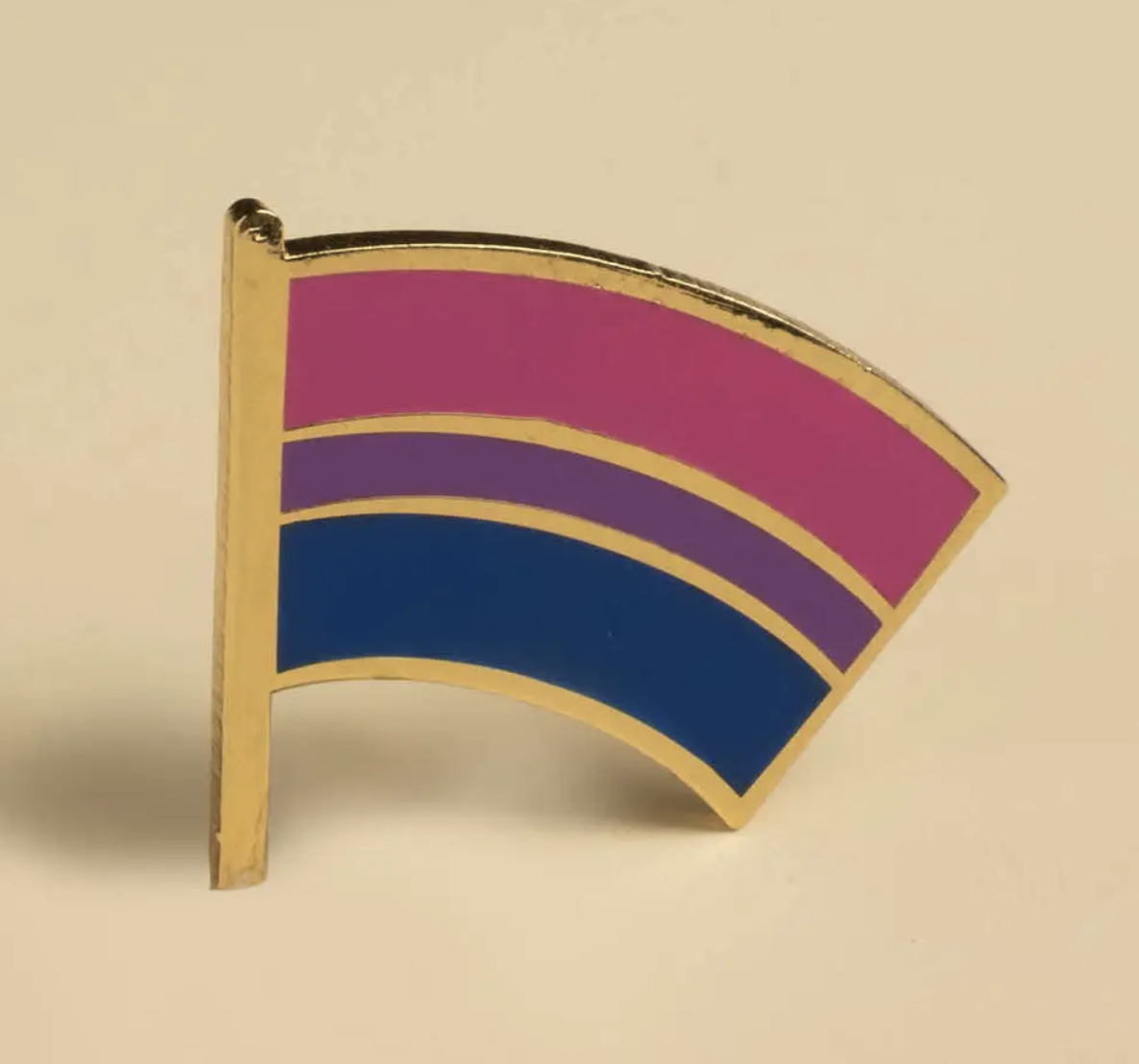 Bisexual Pride Flag Enamel Pin Repop Ts