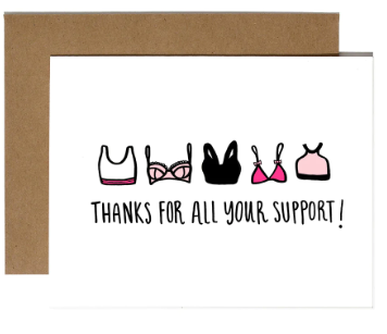 Thanks For All Your Support Greeting Card