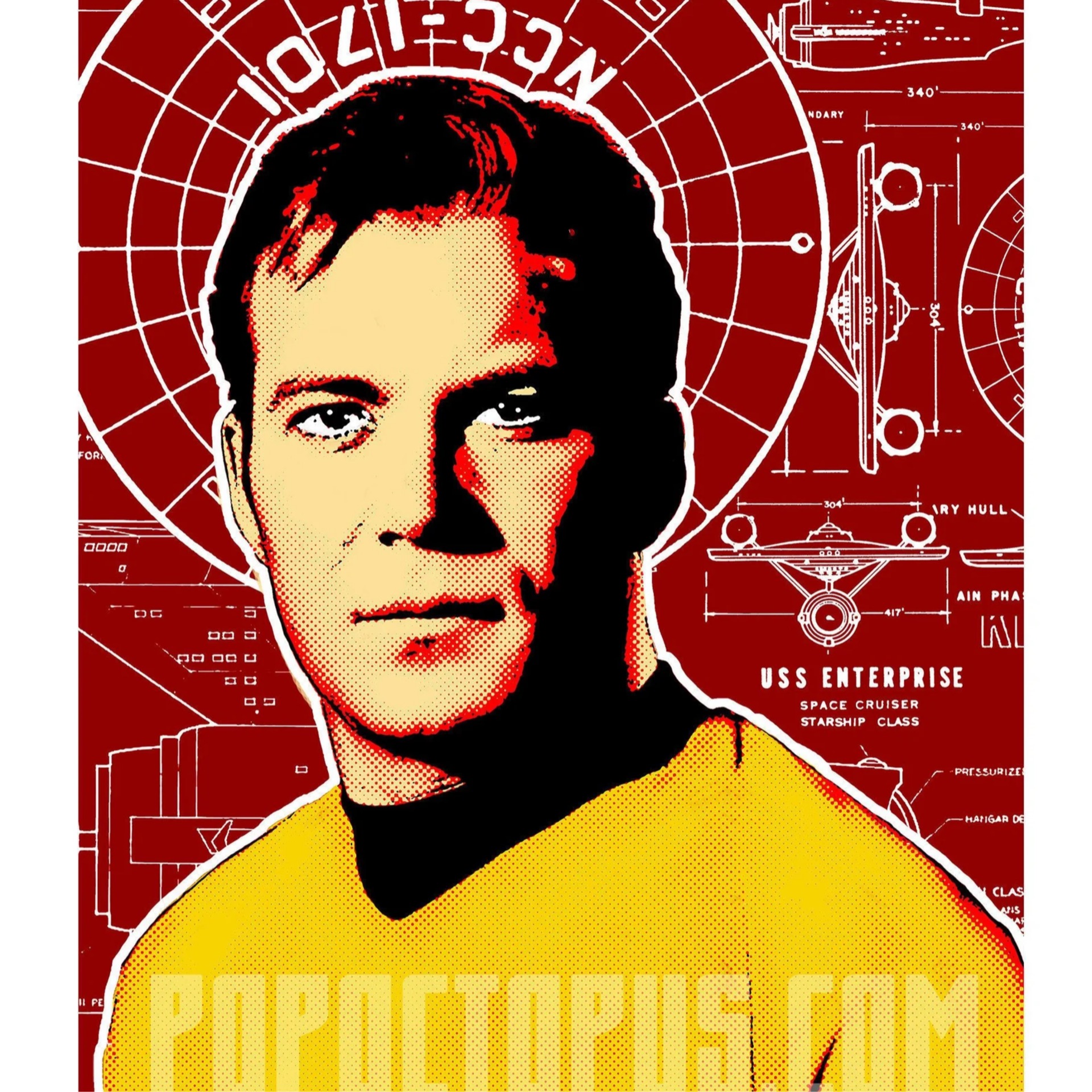 Captain Kirk Print 8”x10”