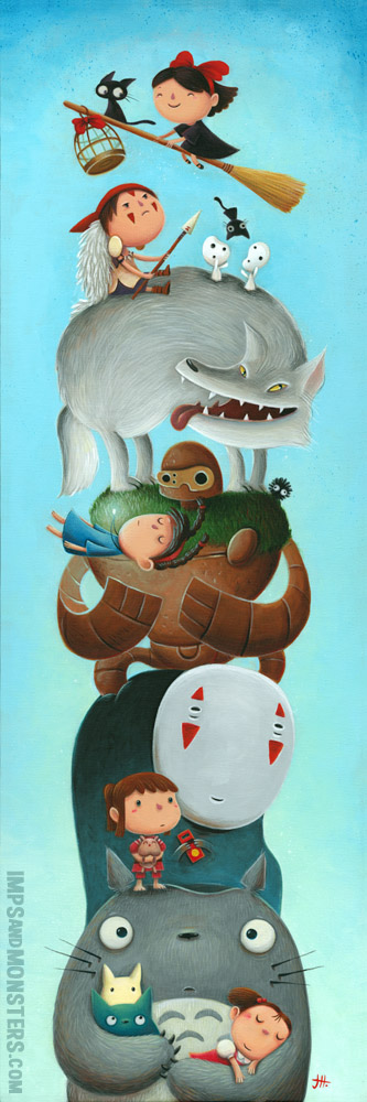 Miyazaki Totems Tribute Prints