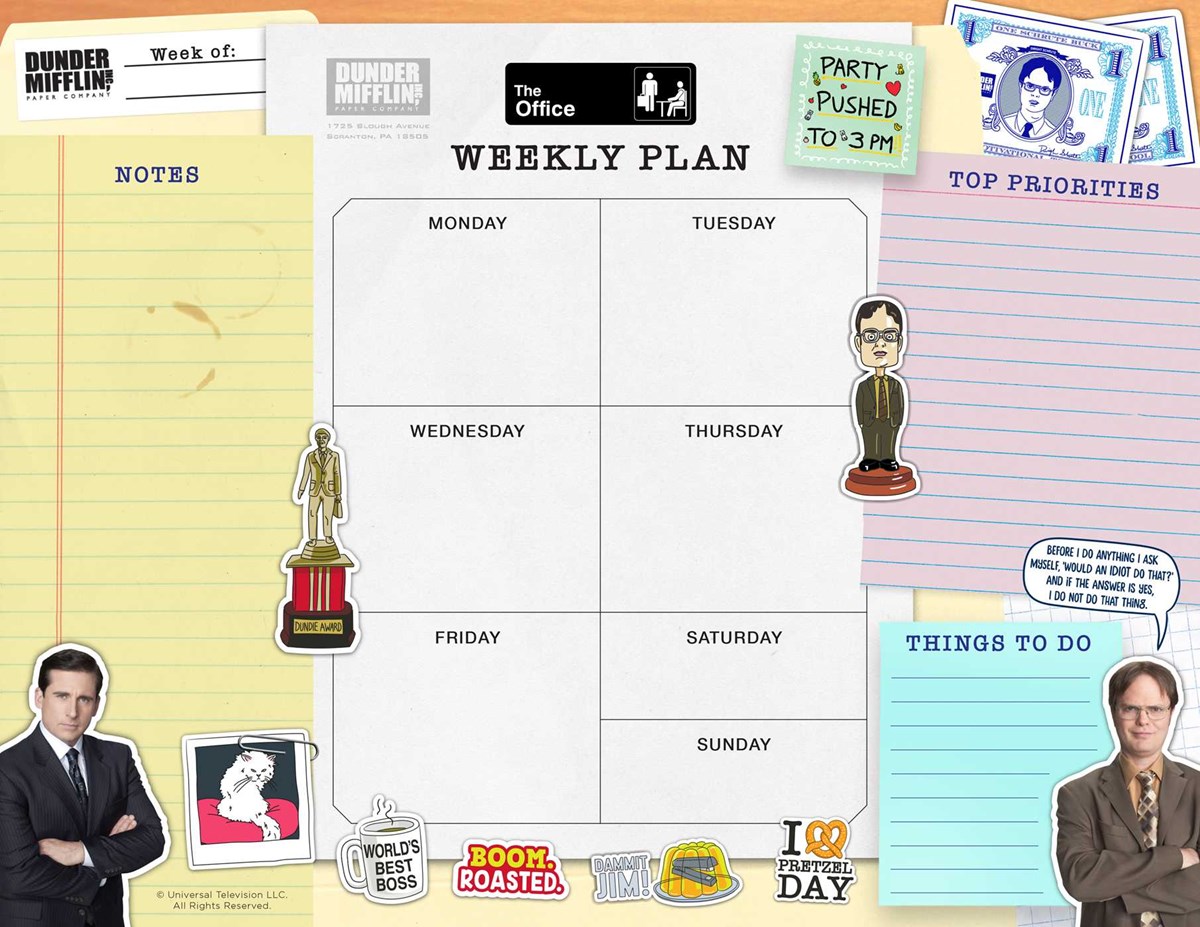 THE OFFICE: Weekly Planner Notepad
