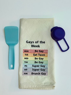 Gays of the Week Tea Towel