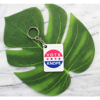 Vote Knope Metal Keychain
