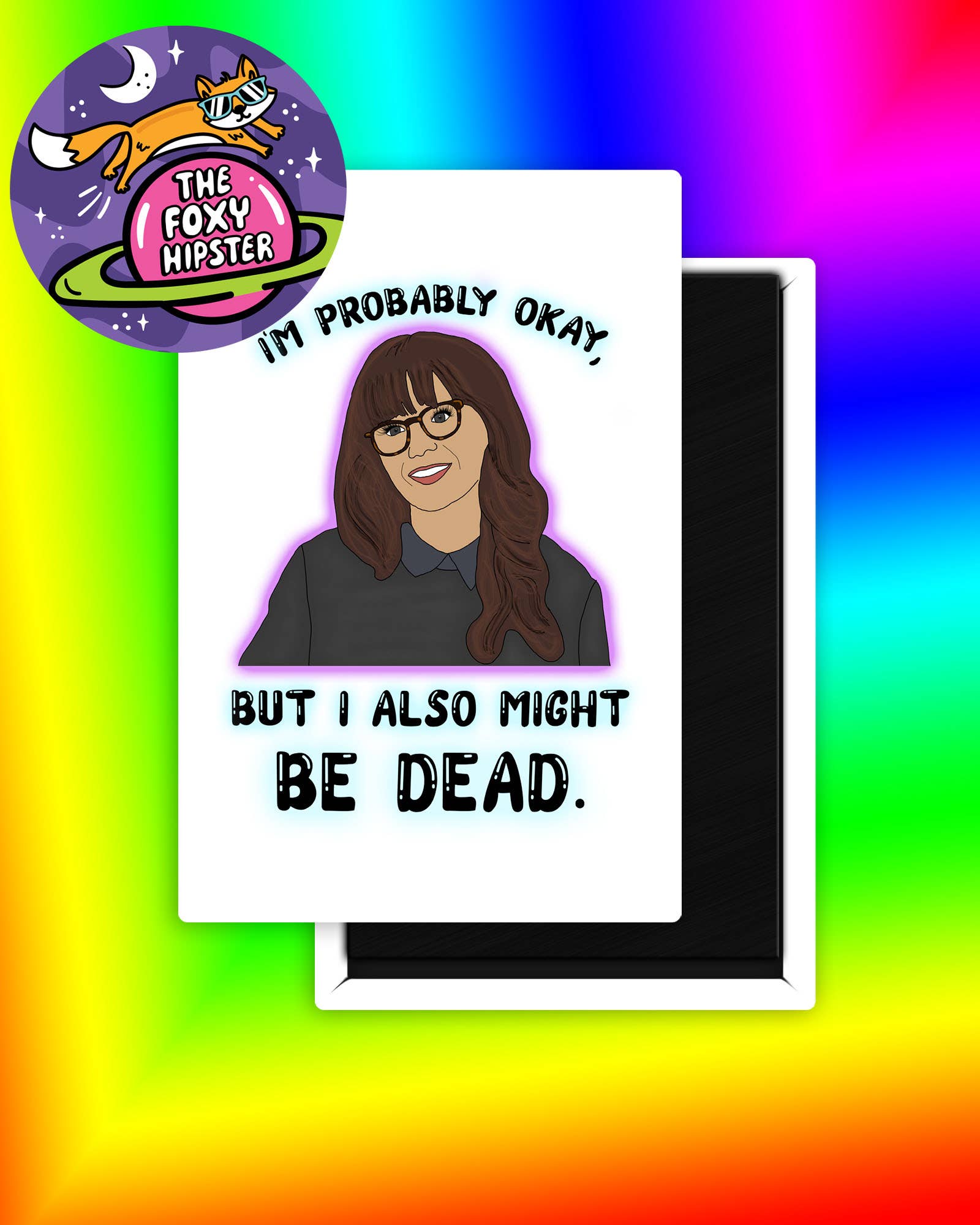 Jess New Girl Fridge Magnet