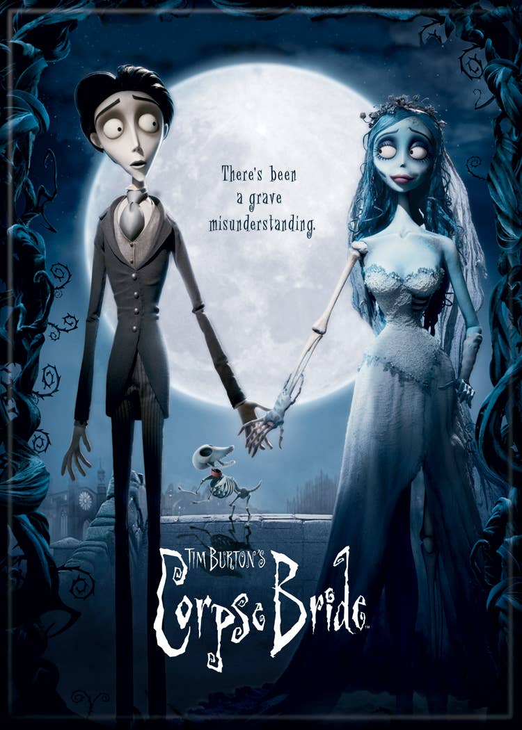 Horror Movies Corpse Bride Marriage Quote Magnets
