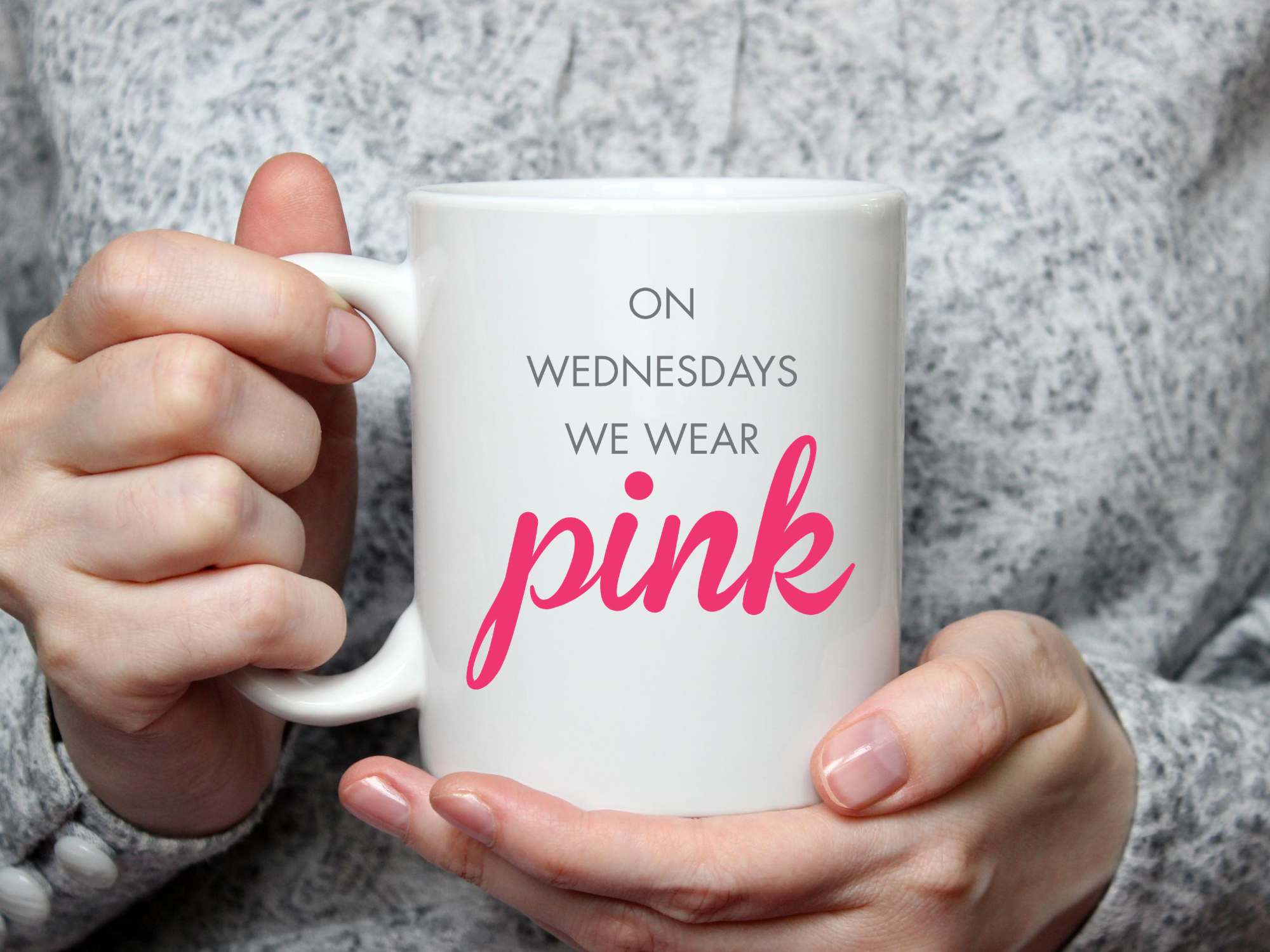 RePop Gifts  Coffee Mug - On Wednesday Wear Pink - Mean Girls