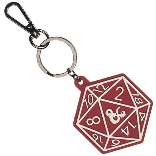 Dungeons and Dragons Game D&D Dice D20 Keychain