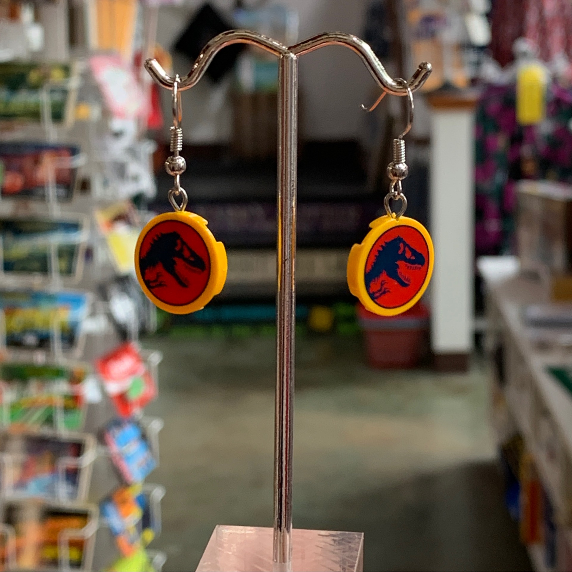 Brick Dinosaur Park Earrings