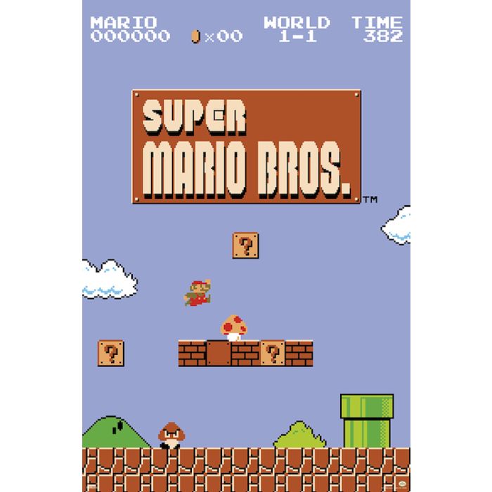 Super Mario Bros - Level 1 Poster
