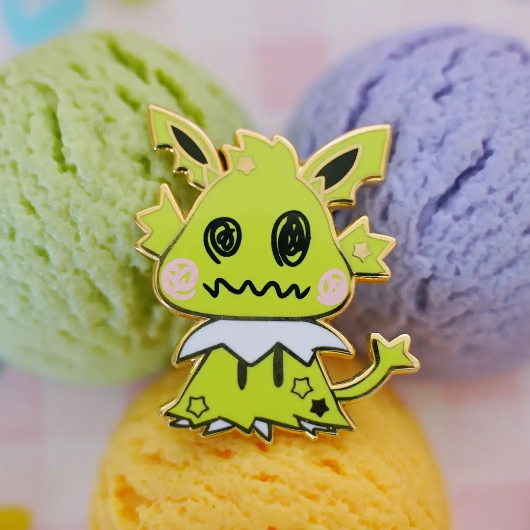 Pokemon Mimikyu Shiny Jolteon Enamel Pin Anime