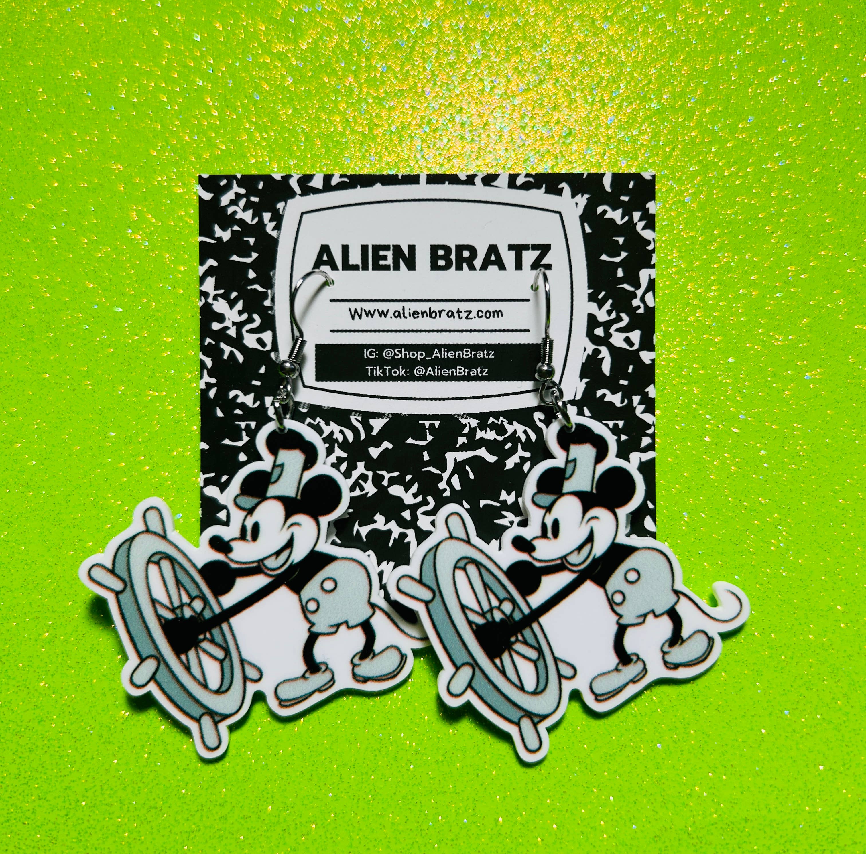 Steamboat Willie Earrings