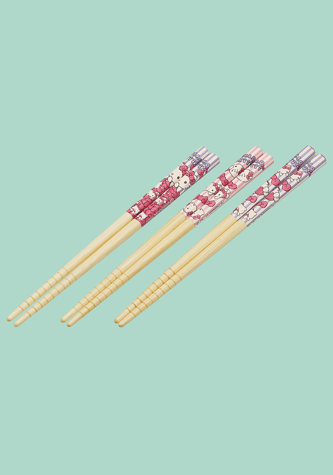 Hello Kitty Bamboo Chopsticks 6.5″ 3pcs Set