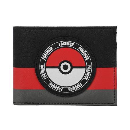 Pokemon Pokeball Men?S Tri-Color Bifold Wallet