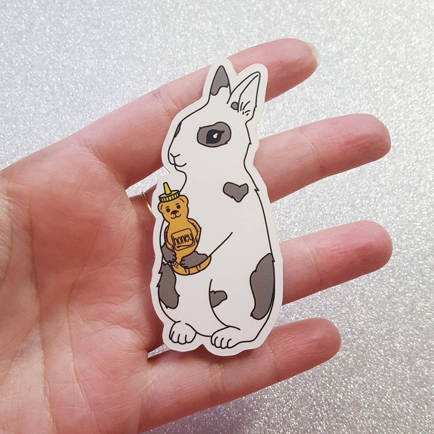 Honey Bunny Vinyl Sticker