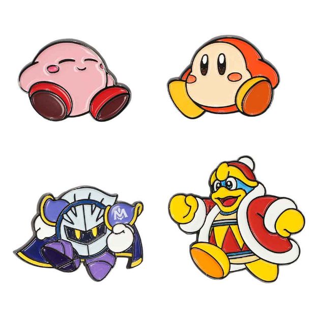 Nintendo Kirby Characters 4-Pack Lapel Pin Set
