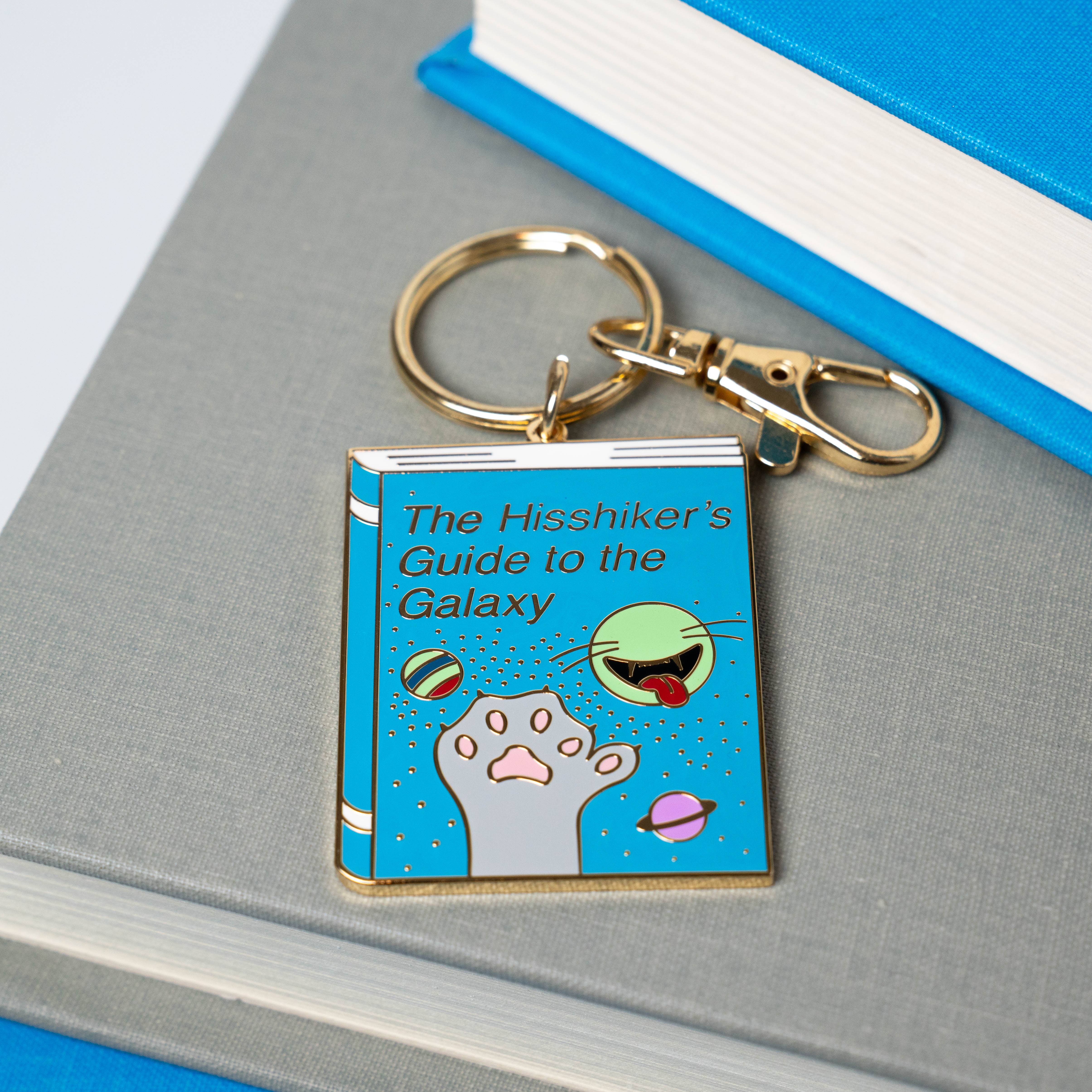 Hisshiker's Guide to the Galaxy Keychain