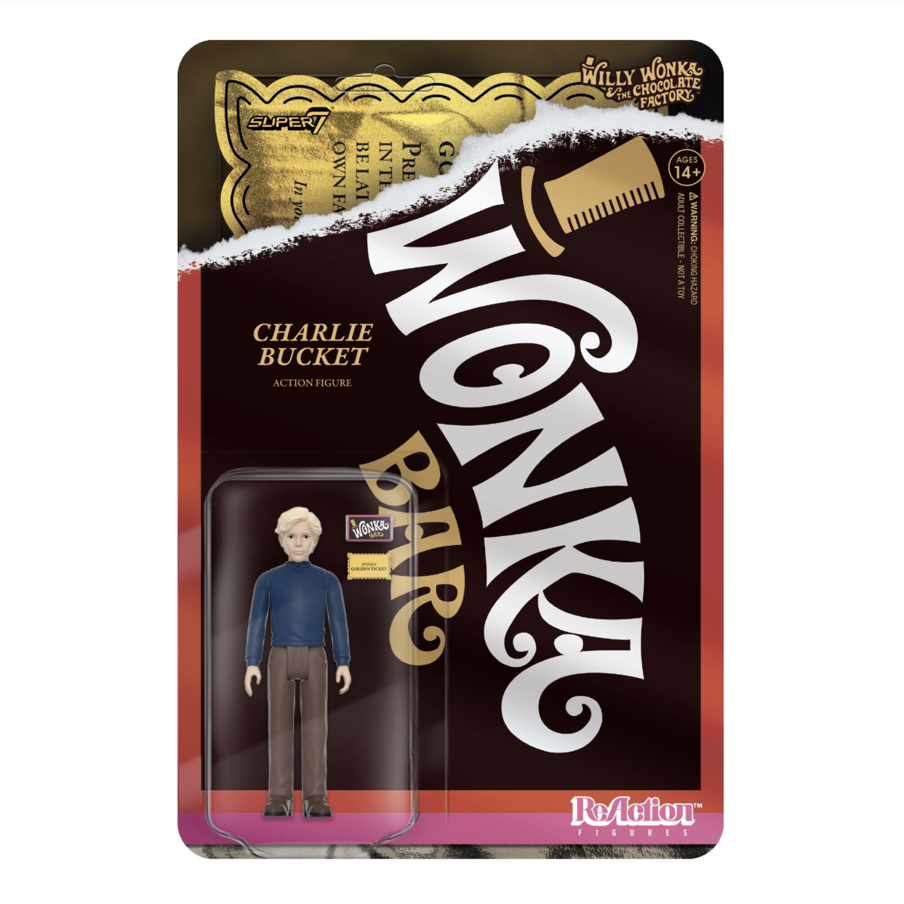 WILLY WONKA & THE CHOCOLATE FACTORY REACTION FIGURES WAVE 02 - CHARLIE BUCKET