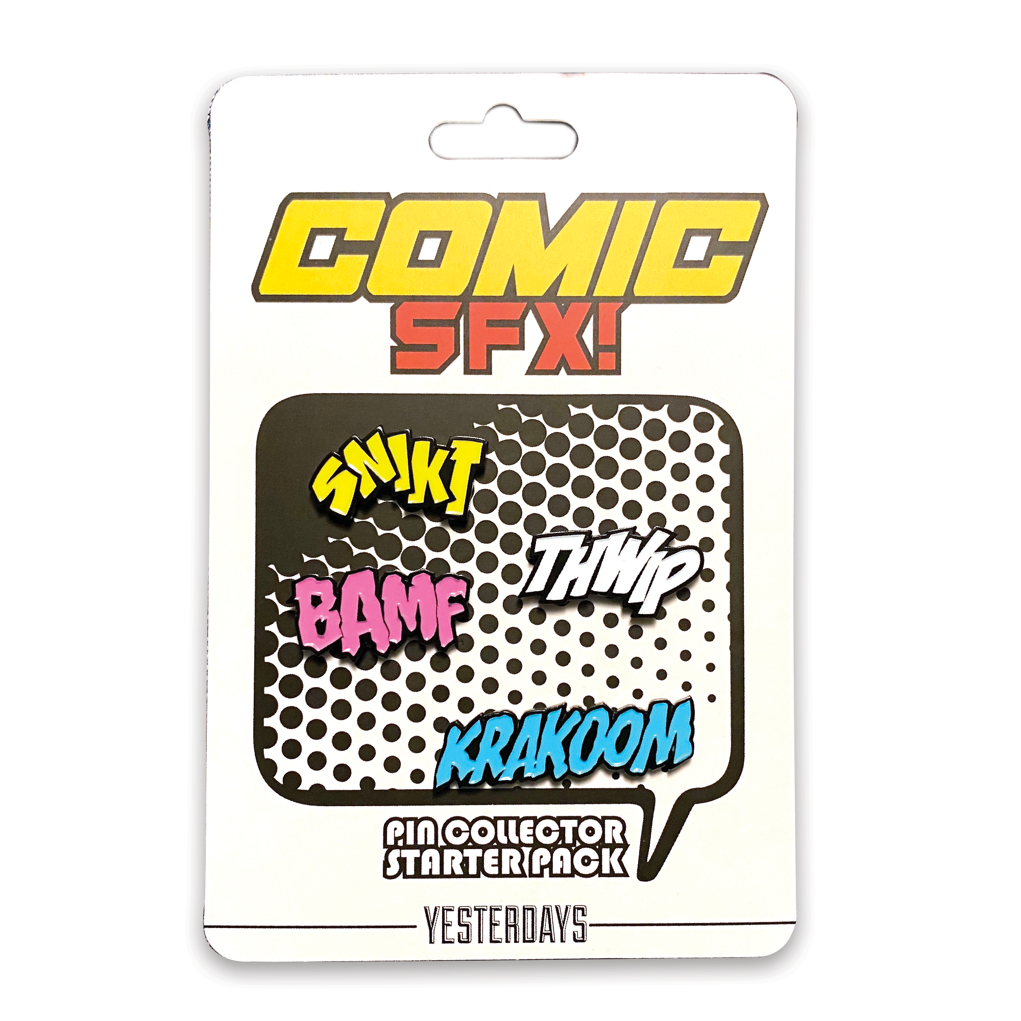 Comic SFX Pin Collector Starter Pack