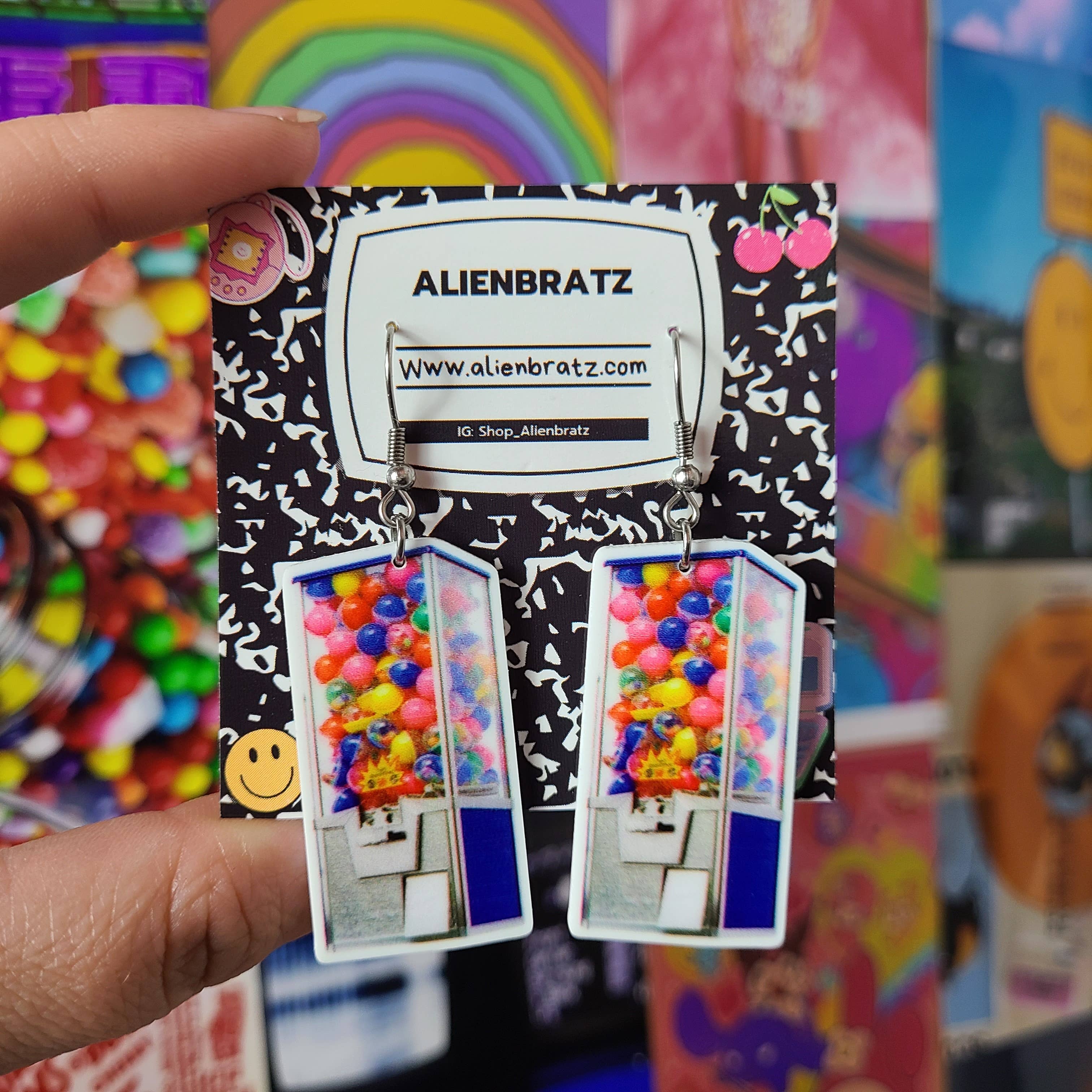 Toy Vending Machine Earrings