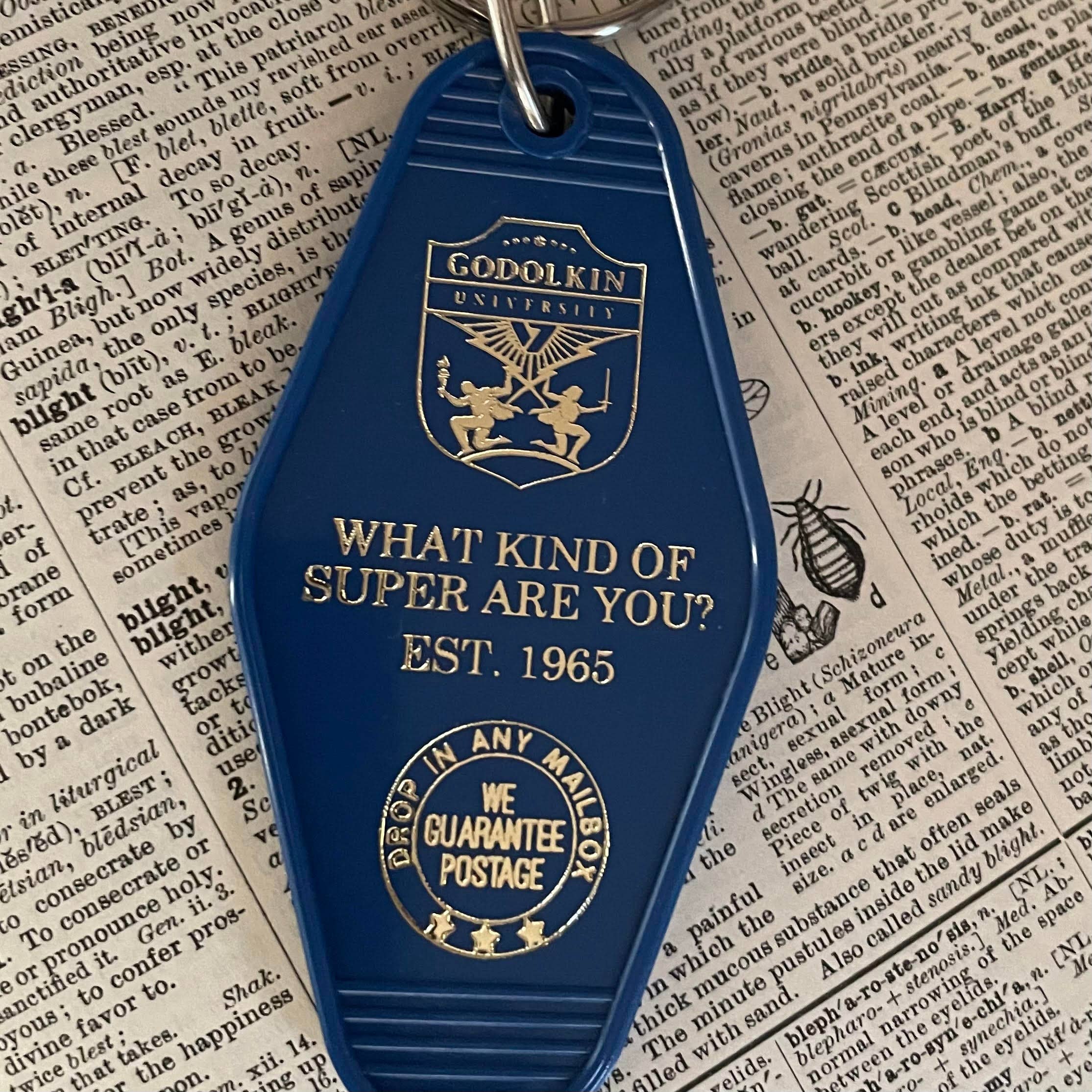 Motel Key Fob - Godolkin University (The Boys, Gen V)