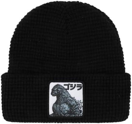 Godzilla Monster Patch Black Cuff Beanie