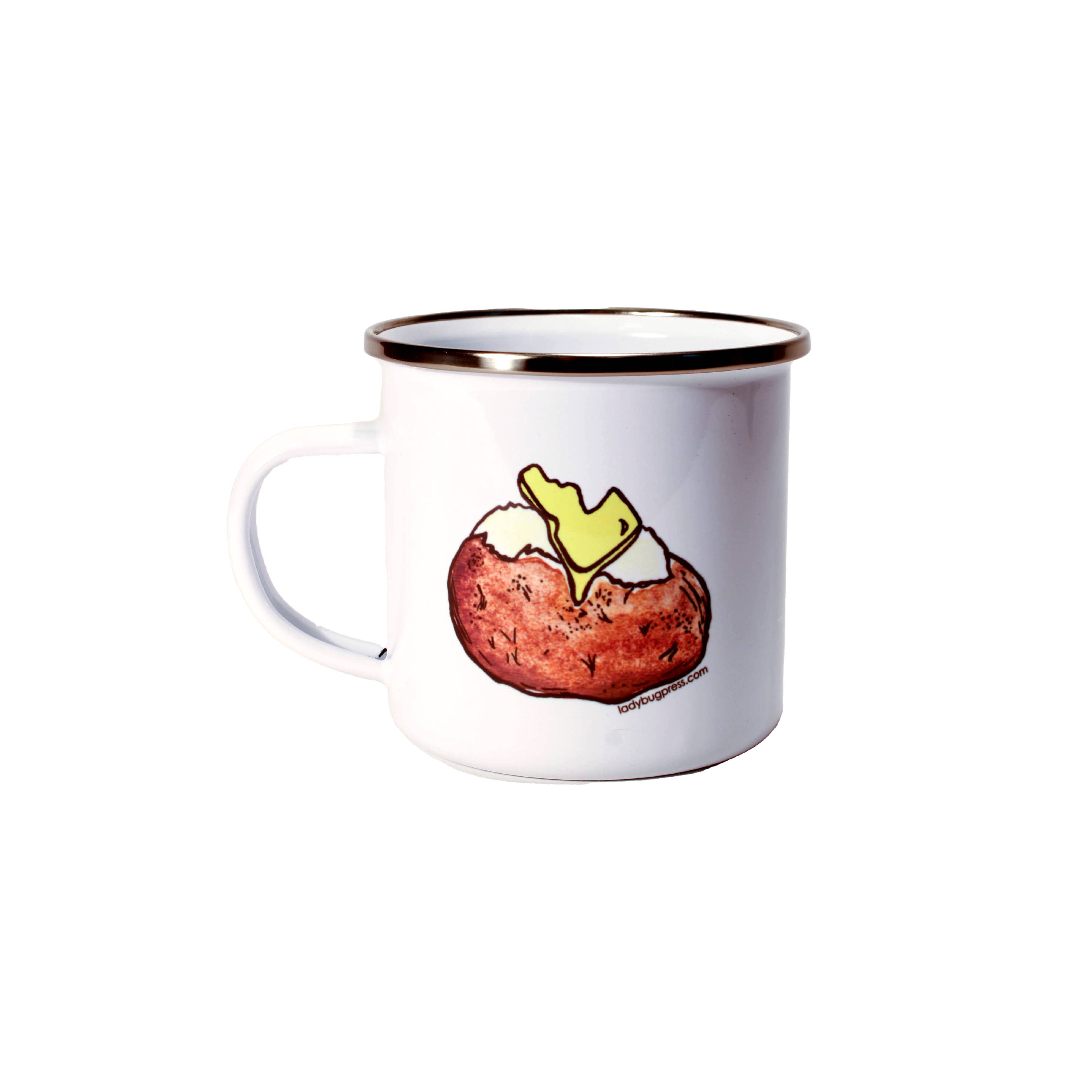 Idaho Spud Enamel Mug