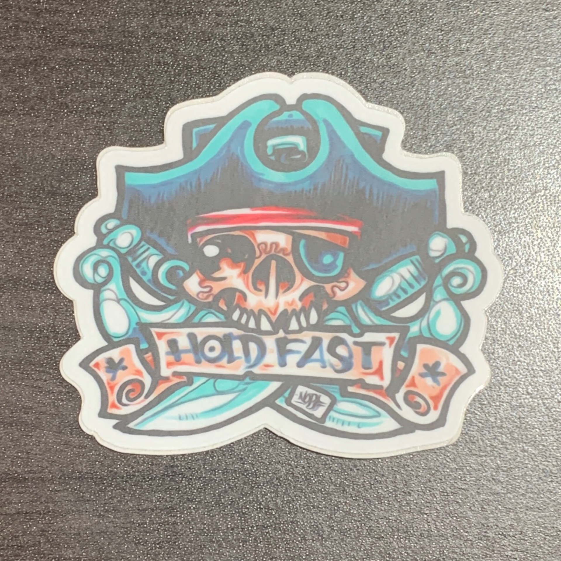 Hold Fast Pirate Sticker