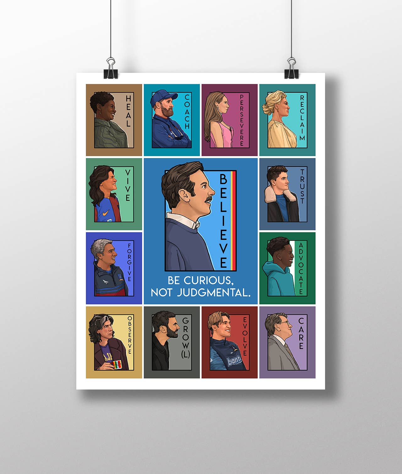 Be Curious, Not Judgemental 11x14 inch Print