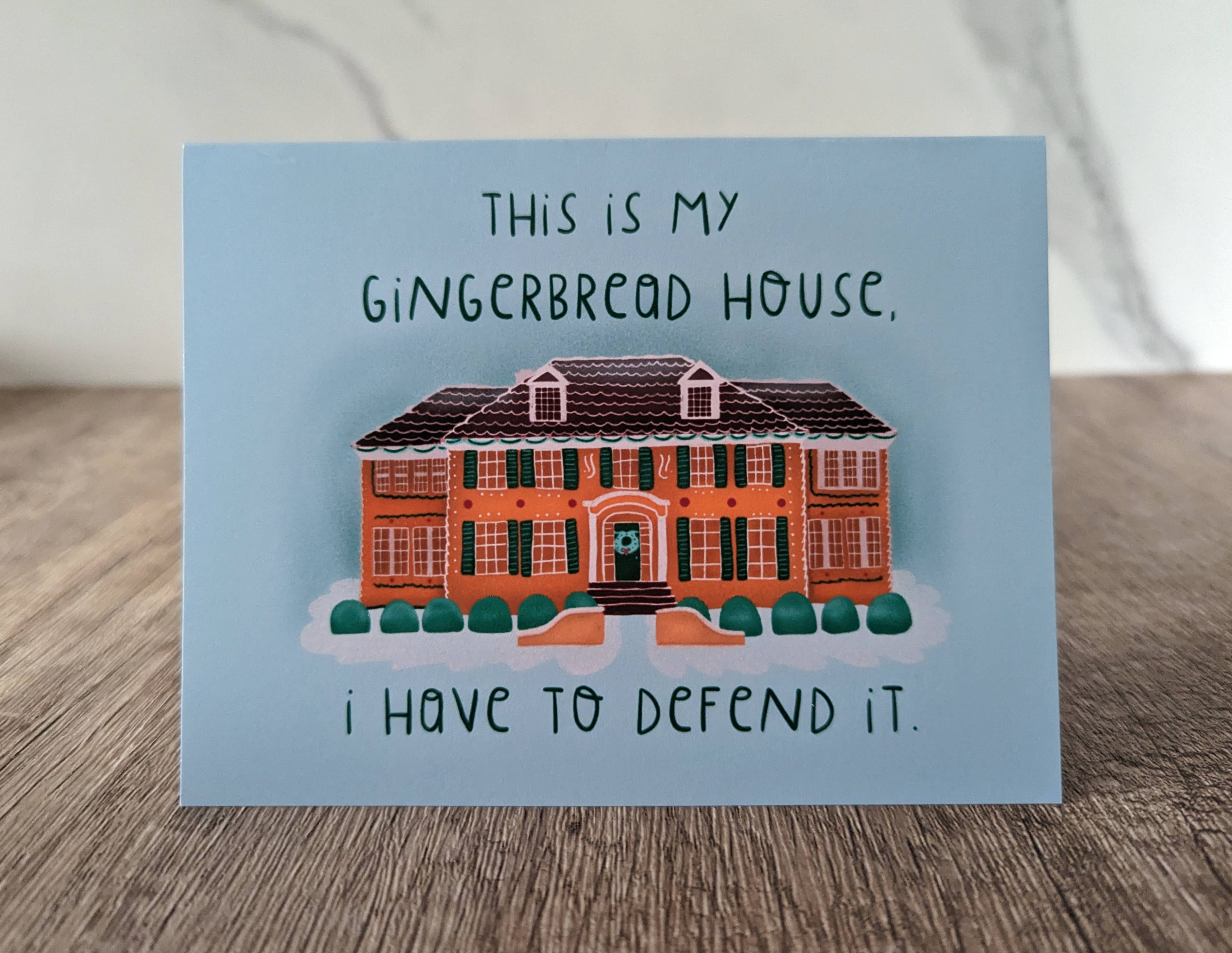 This is My Gingerbread House Cute Home Alone Christmas Card