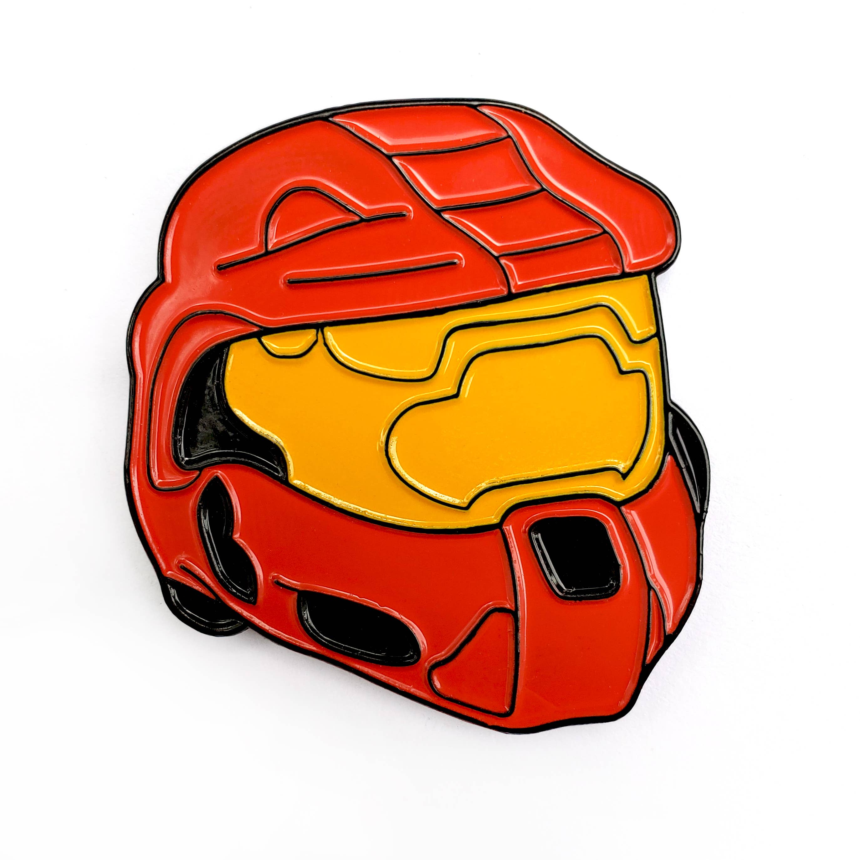 Video Game Helmet Enamel Pin