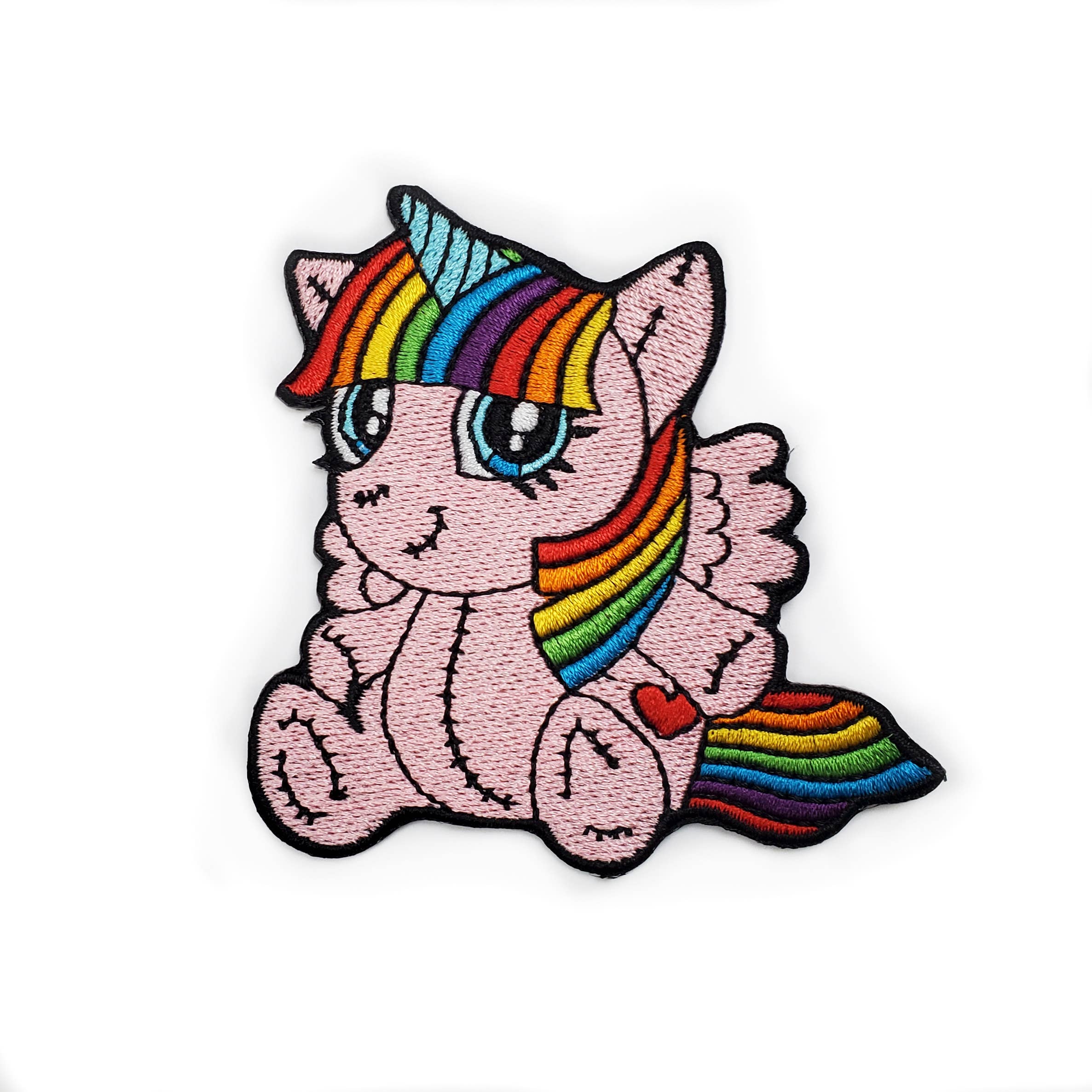 Rainbow Unicorn Patch - Iron On or Hook and Loop Patch