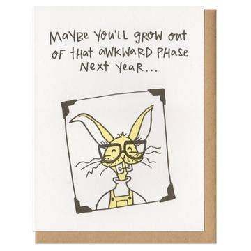 Awkward Phase Greeting Card