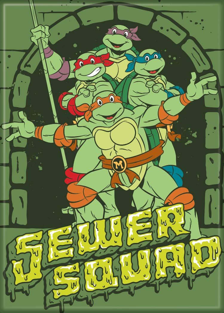 Teenage Mutant Ninja Turltes Sewer Squad Team Magnet