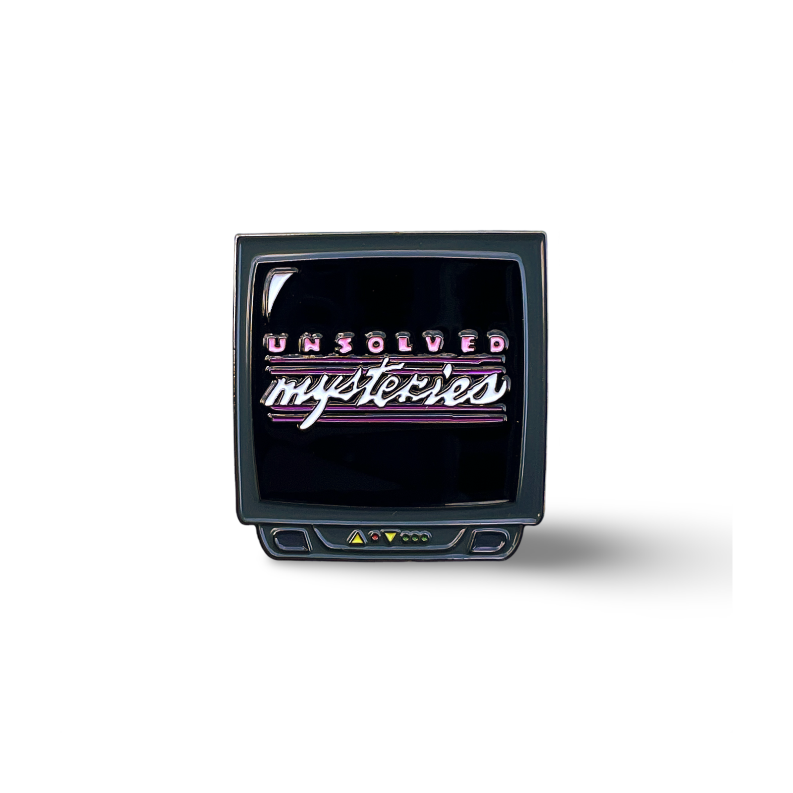 “Unsolved Mysteries” Nostalgic True Crime TV Enamel Pin