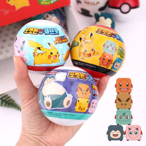 Pokémon Cube Pull-back Car – Random Blind Capsule Toy