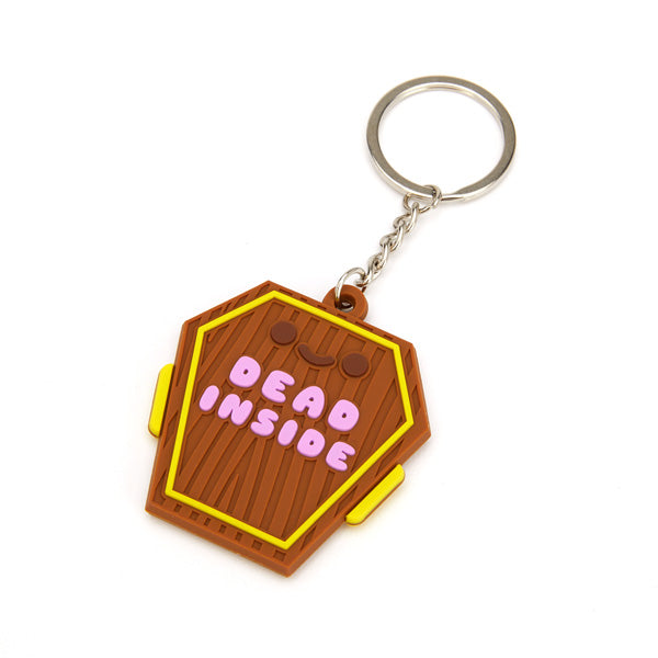 Dead Inside double-sided keychain
