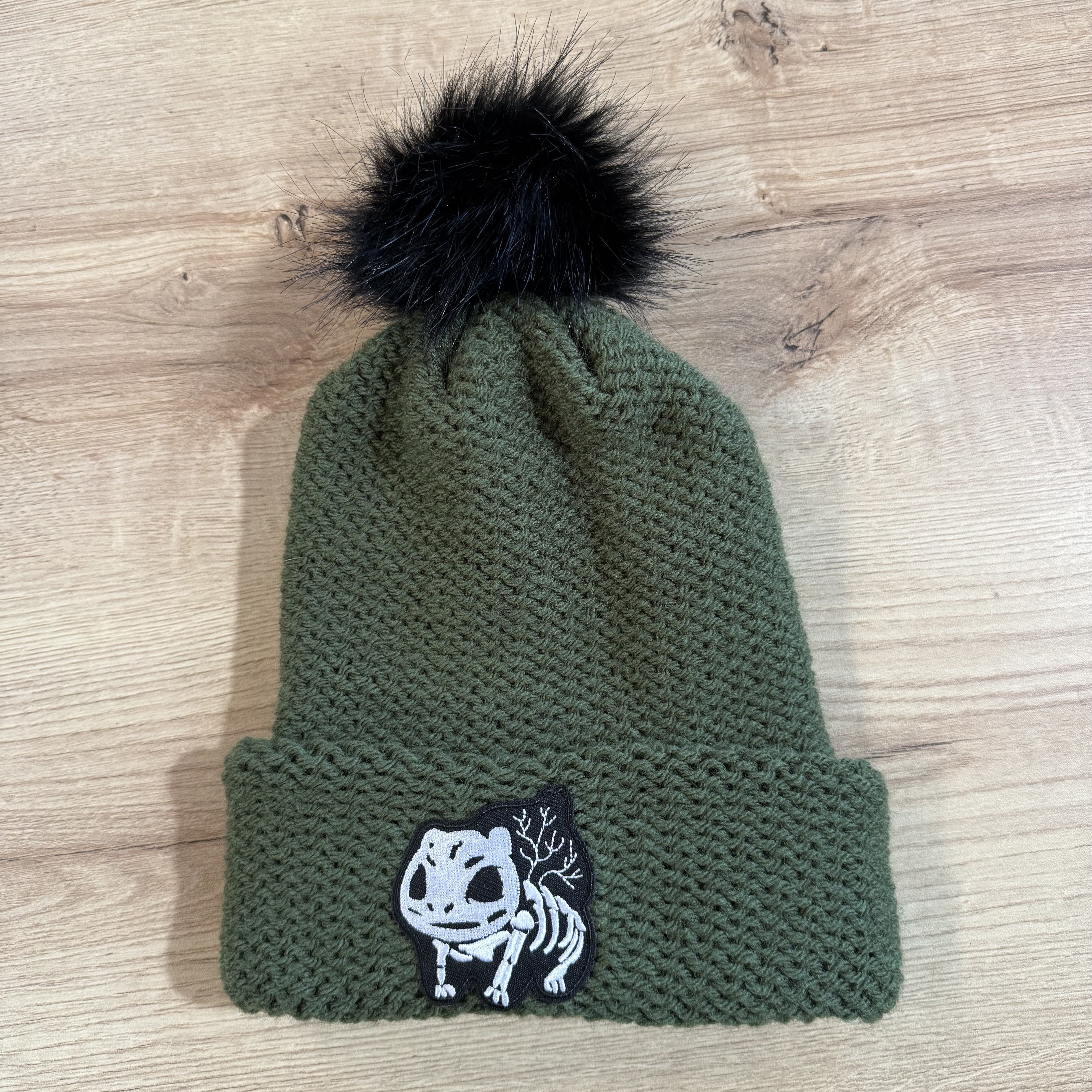 Skeletal Bulb Frog Beanie