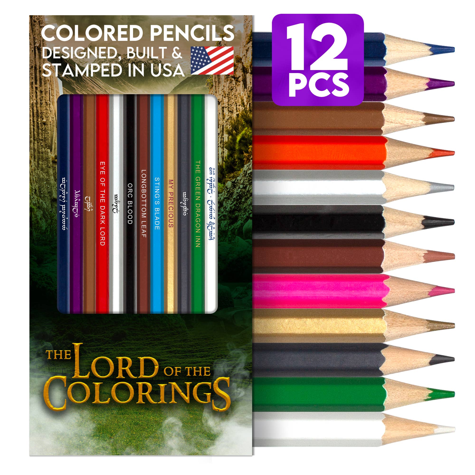 Lord of the Colorings Pencil Set