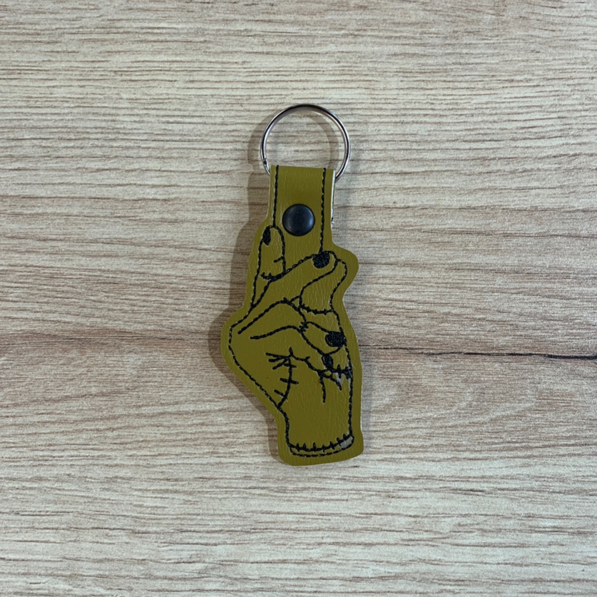 Thing 2 Embroidered Keychain