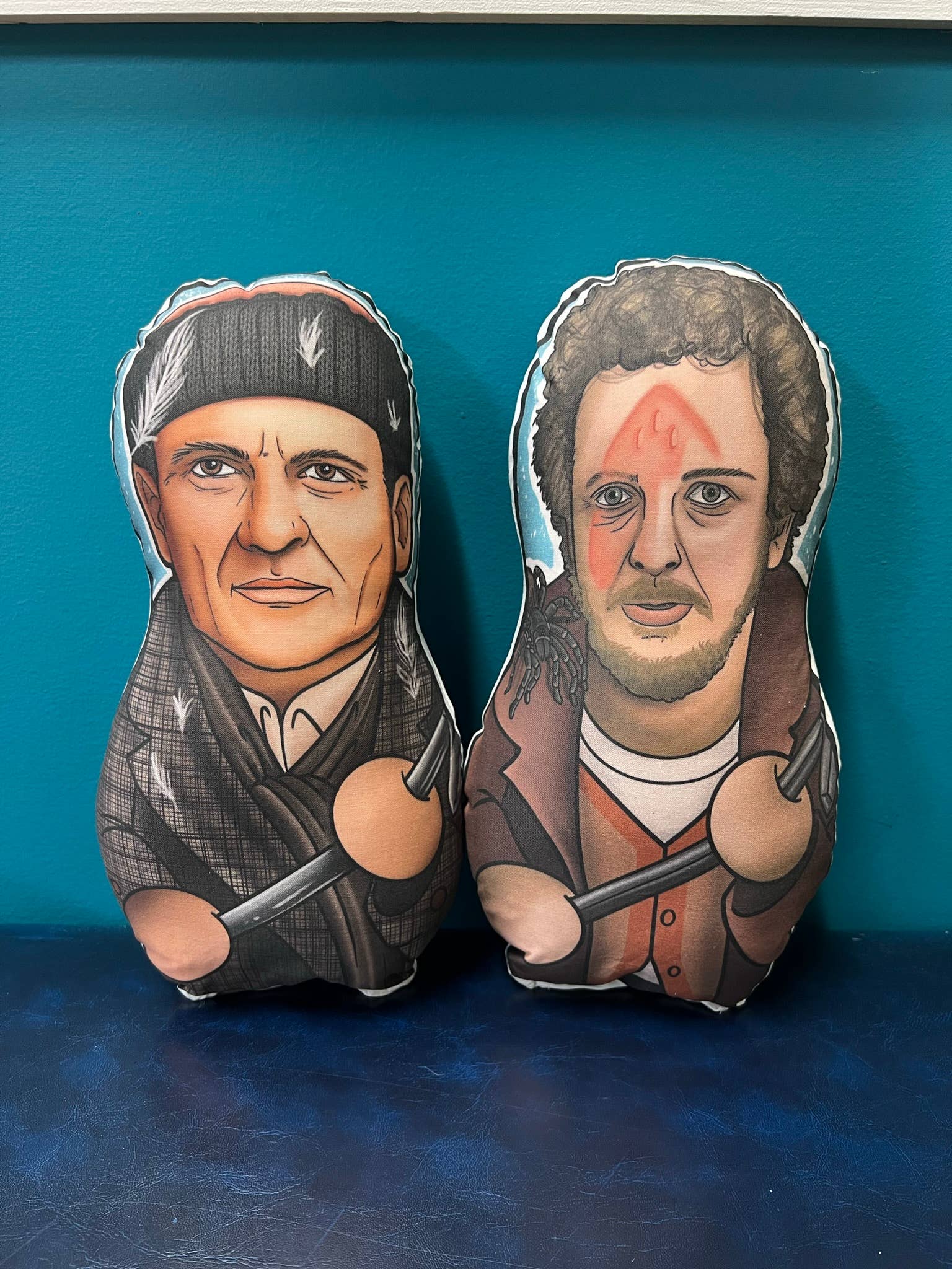 Harry and Marv Home Alone Inspired Plush Ornament Set